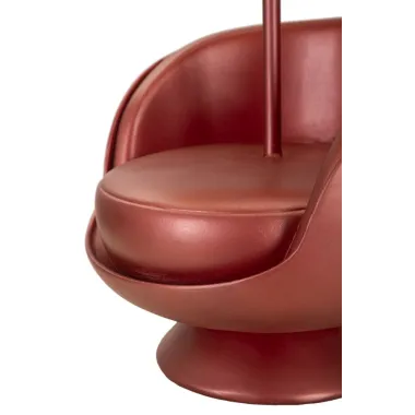 LAMPA NOCNA W STYLU MID-CENTURY CZERWONA Ø 26X43 cm